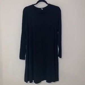 Black long sleeved dress from Old Navy